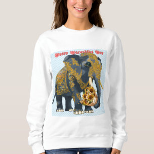Elefantenthailändischer Stil. Sweatshirt