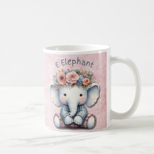 Elefantenthematik Kinderzimmer: Adorable Dekoratio Kaffeetasse (Rechts)
