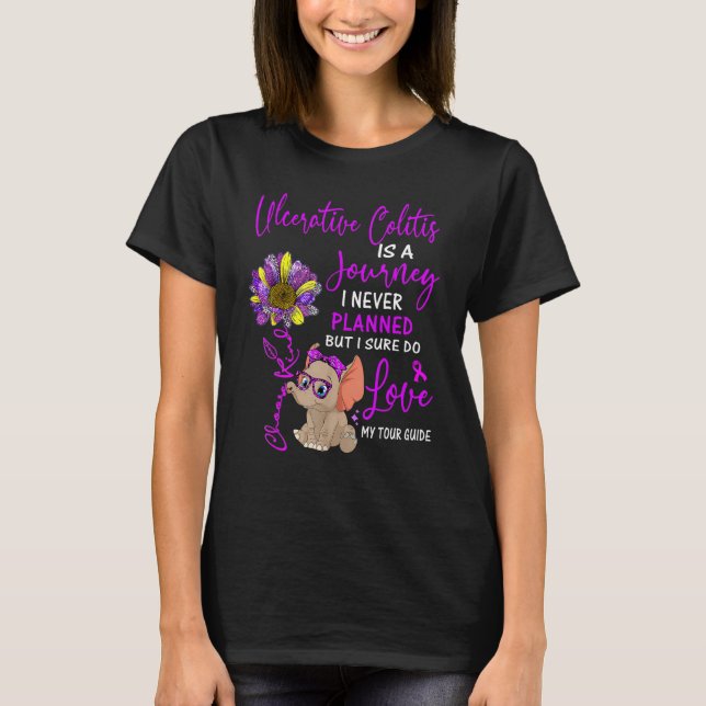 Elefantenulzerative Colitis ist eine Reise, die ic T-Shirt (Vorderseite)
