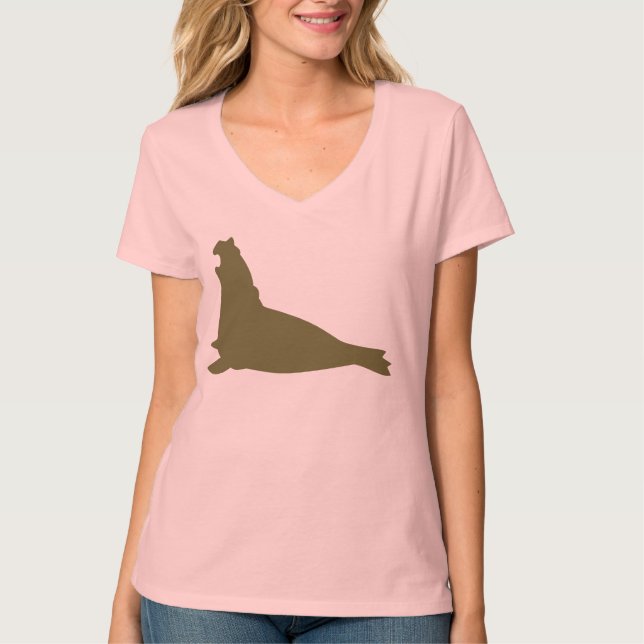 Elefantes Siegel Shirt Olivenöl Grün (Vorderseite)