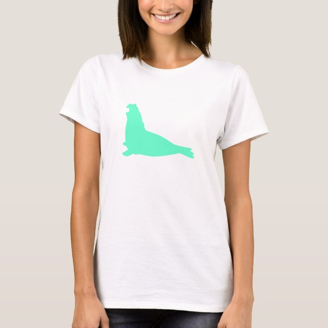 Elefantes Siegel Shirt Schwimmbad Wasser (Vorderseite)