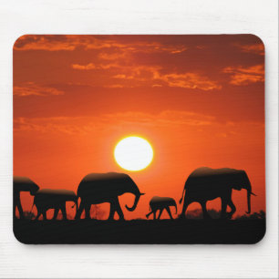 Elefantfamilie Mousepad
