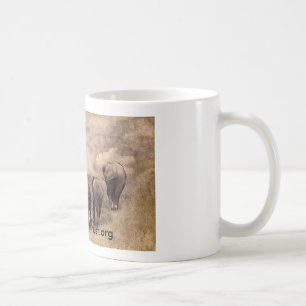 Elefantfamilien-Kunstphotographie Kaffeetasse
