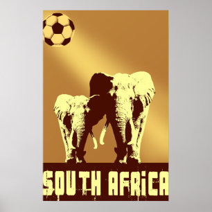 Elefantfußball Poster