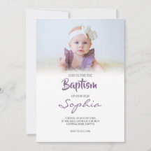 Elegan & Minimalistische Taufe Einladung