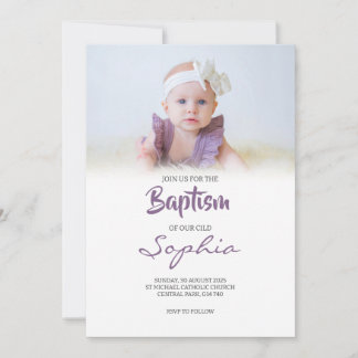 Elegan & Minimalistische Taufe Einladung