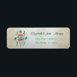 Elegan Stylish,Christmas Pine Tree Blätter, Ball<br><div class="desc">Adorable Weihnachtskiefern Blätter auf einem cremefarbenen Hintergrund. Ein elegantes und raffiniertes Design. Passen Sie Ihre Namen und Adressdaten an.</div>