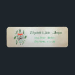 Elegan Stylish,Christmas Pine Tree Blätter, Ball<br><div class="desc">Adorable Weihnachtskiefern Blätter auf einem cremefarbenen Hintergrund. Ein elegantes und raffiniertes Design. Passen Sie Ihre Namen und Adressdaten an.</div>