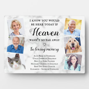 Eleganalize Foto Heaven Wedding Memorial Fotoplatte