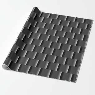 EleganBlack to Grey ombre groß Abstrakt Geschenkpapier