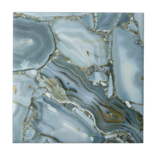 Élégance Agate Bleue – Carreau en Pierre Naturelle