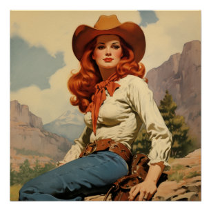 Elegance am Prärie: Wilde Westflüster Poster