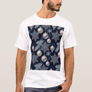 Élégance argentée : Luxueux T-Shirt à motif de Noë