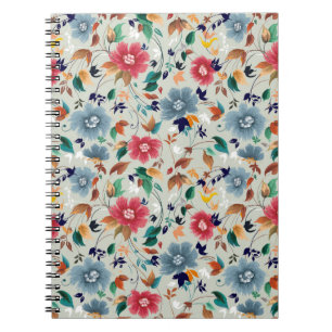 Elegance Blooms: Vintager Hintergrund Notizblock