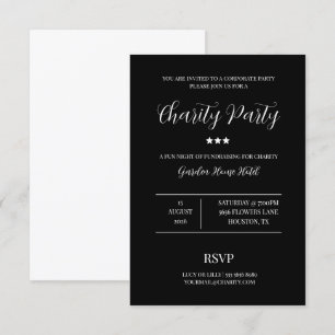 Elegance & Class Wohltätigkeit Party Einladung