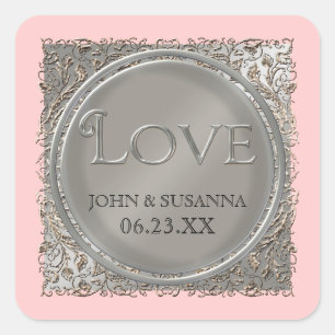 Élégance de Cravate noire, Sticker d'amour Mariage