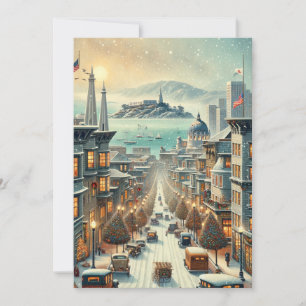Élégance de Noël à San Francisco - Carte