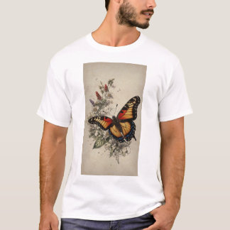 Elegance der Natur: Lifelike Butterfly Illustratio T-Shirt