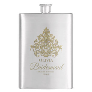 Élégance dorée Fiole classique monogramme