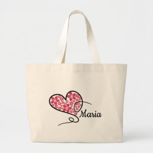 Élégance du coeur : Doodle & Sac fourre-tout Flora