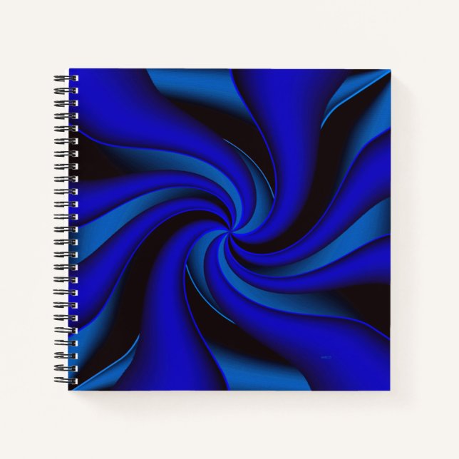 Elegance en bleu.... notizbuch (Vorderseite)
