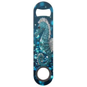 Élégance en mouvement : Aqua Seahorse sur Aqua Bok