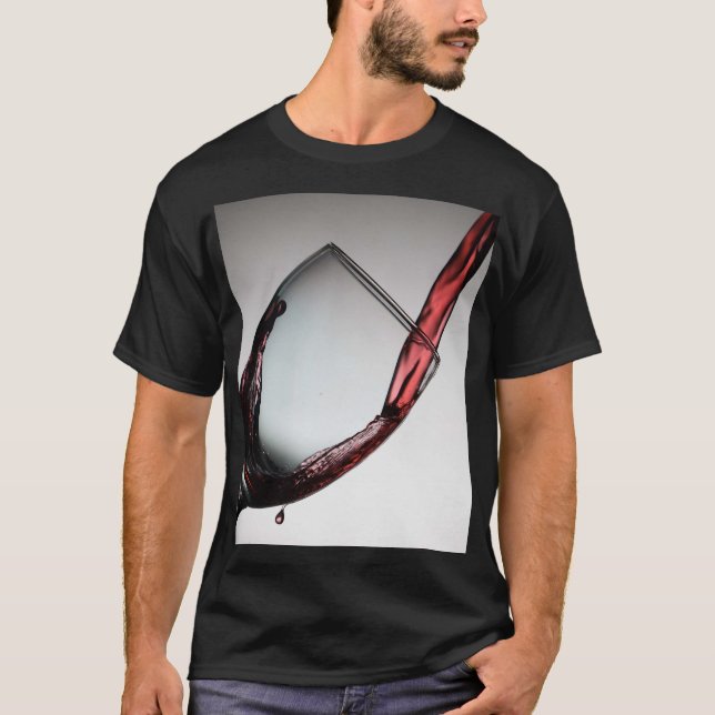 Elégance en mouvement T-Shirt : Pourvoi d'art vini (Devant)