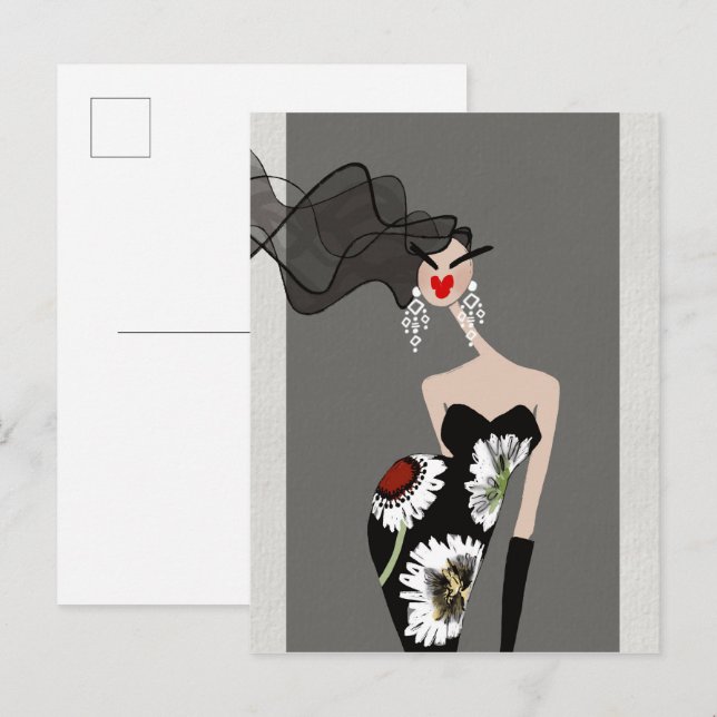 Elegance enthüllt Mode Postkarte (Vorne/Hinten)