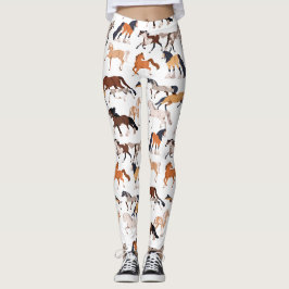Élégance équestre Tout-En-Dessus Imprimé Leggings