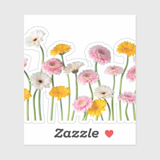 Élégance florale : Sticker en vinyle coupé sur mes (Feuille)