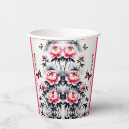  Elegance in Bloom: Floral and Landscape Harmony Pappbecher
