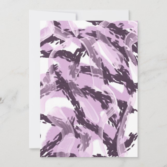 Elegance in Lavens Einladung (Vorderseite)