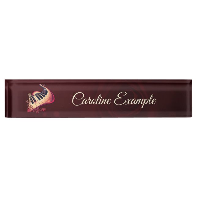 Elegance in motion, the curved piano namensplakette (Vorderseite)