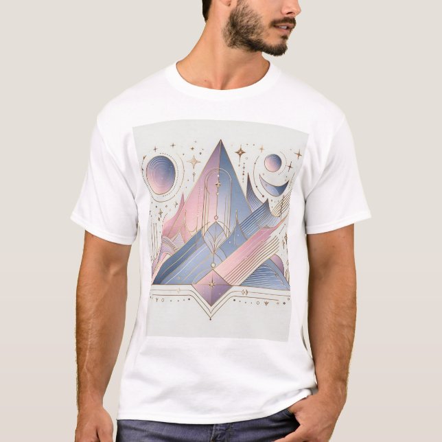 Elégance intemporelle Abstract Design T-shirt (Devant)