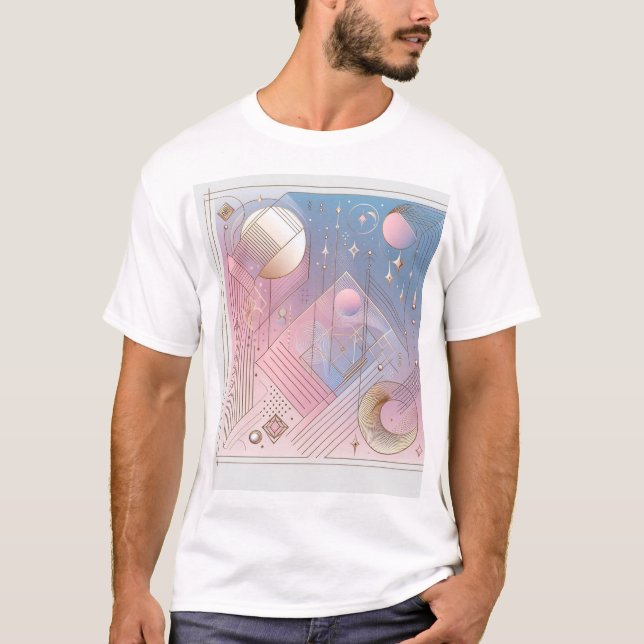 Elégance intemporelle Abstract Design T-shirt (Devant)