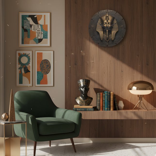 Élégance intemporelle : Horloge Pharaon antique (Créateur téléchargé)