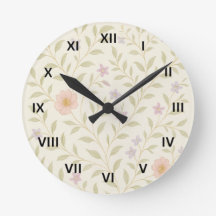 ELEGANCE & MODERN Royalgreen Wildblume Wall Clock