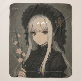 Elegance of the Midnight Blossom Maiden Premium Sherpadecke