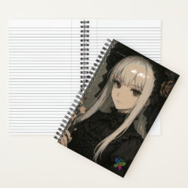 Elegance of the Midnight Blossom Maiden Standard Notizbuch