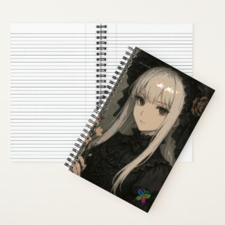 Elegance of the Midnight Blossom Maiden Standard Notizbuch