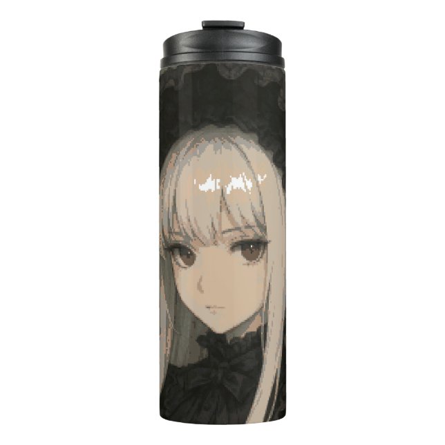 Elegance of the Midnight Blossom Maiden Thermosbecher (Vorderseite)