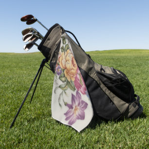 Elegance: Porzellan Inspiriert Blumenhandtuch Golfhandtuch