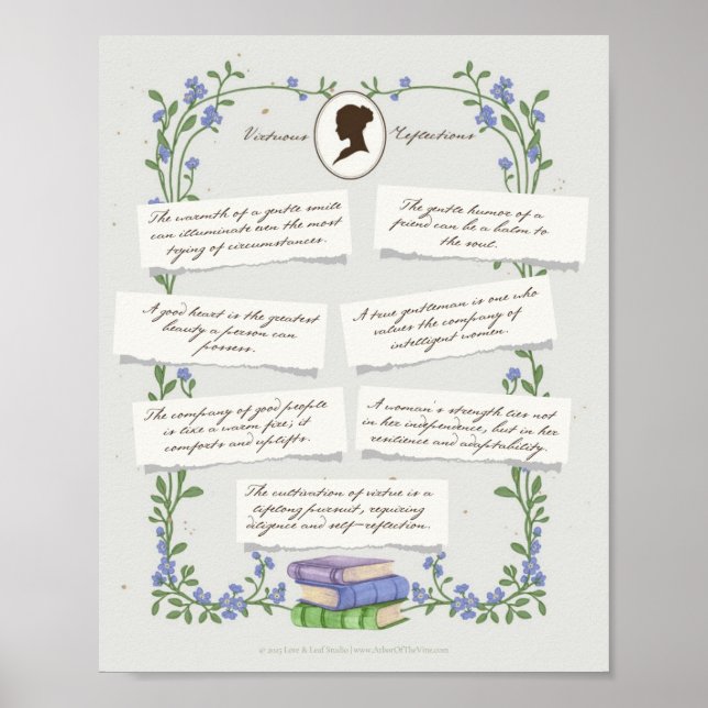 Elegance Quotes Poster (Vorne)