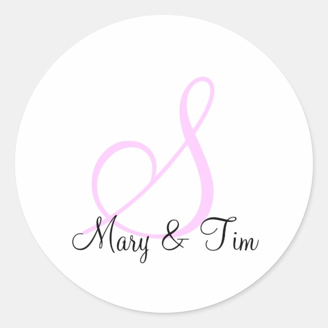 Elegance Runder Aufkleber (Vorderseite)