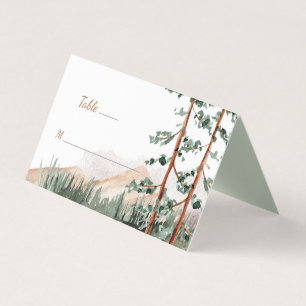 Elégance rustique Montagnes Forêt Pin Spruce Arbre