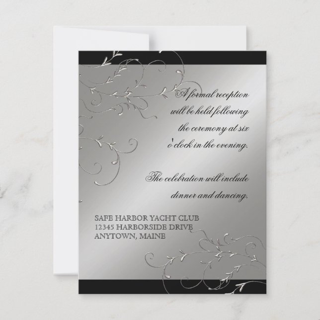 Élégance Tenue de Soirée, Cartes d'Invitation de R (Devant)
