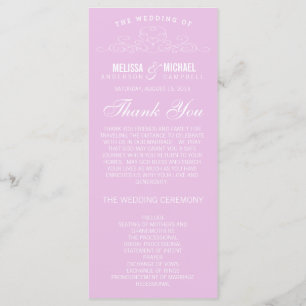 ÉLÉGANCE vintage   PROGRAMME DE MARIAGE