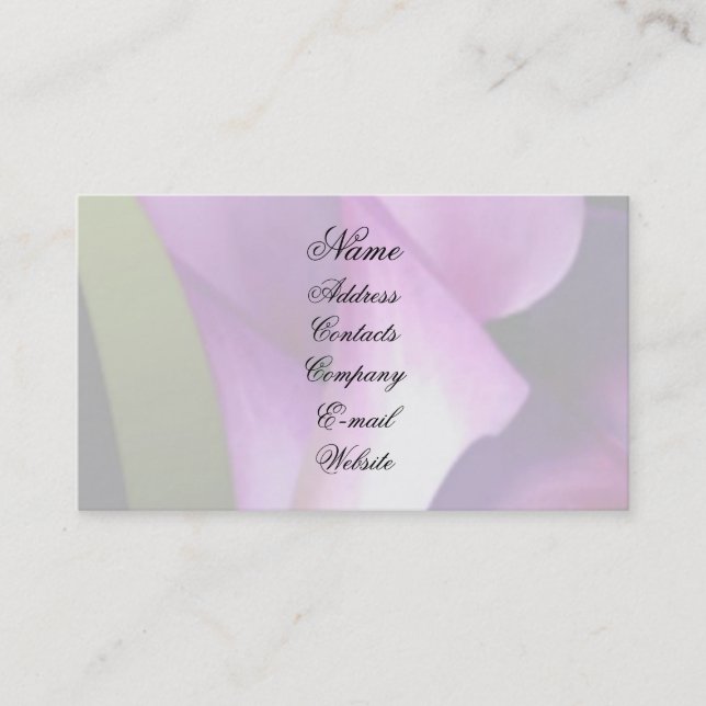 Elegance Visitenkarte (Vorderseite)