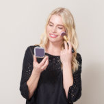 Eleganmauve lila Mit Monogramm Spiegelspiegel Taschenspiegel<br><div class="desc">Elegantes lila mit Monogramm mit einer persönlichen Touch! Personalisieren Sie es mit Ihrem Namen... </div>