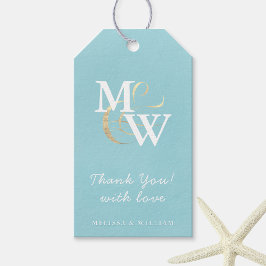 EleganSea Glass Monogram Gastgeschenk Hochzeit Vie Geschenkanhänger